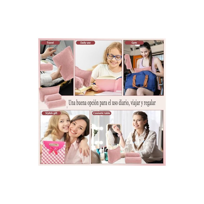 GeorgeX Bolsa de Maquillaje de Viaje para Mujer, Bolsa de