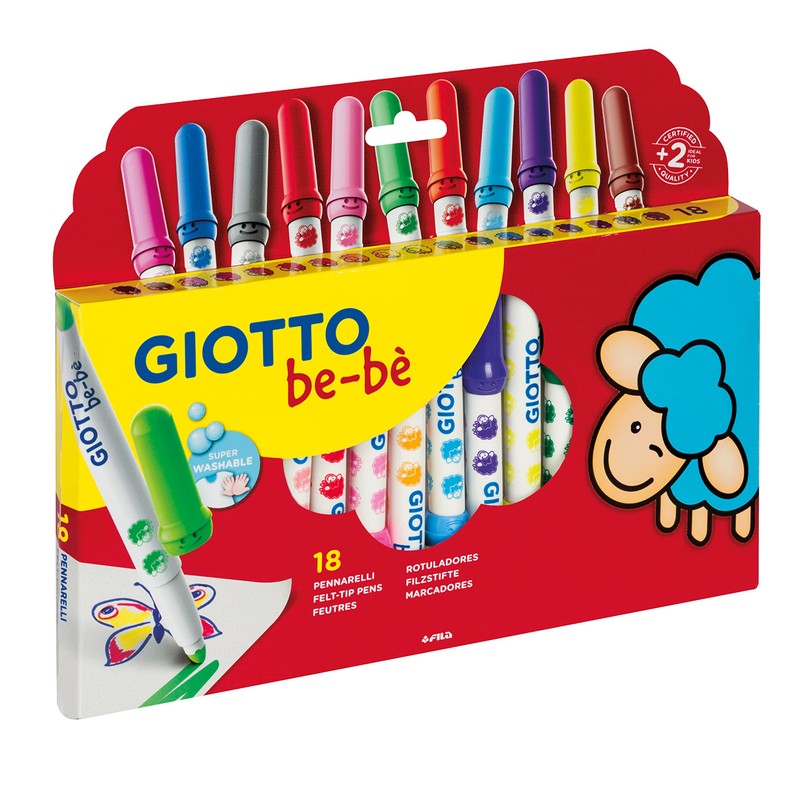 GIOTTO be-bè Giotto Bebè F478300 Assorted Felt Tip Pens