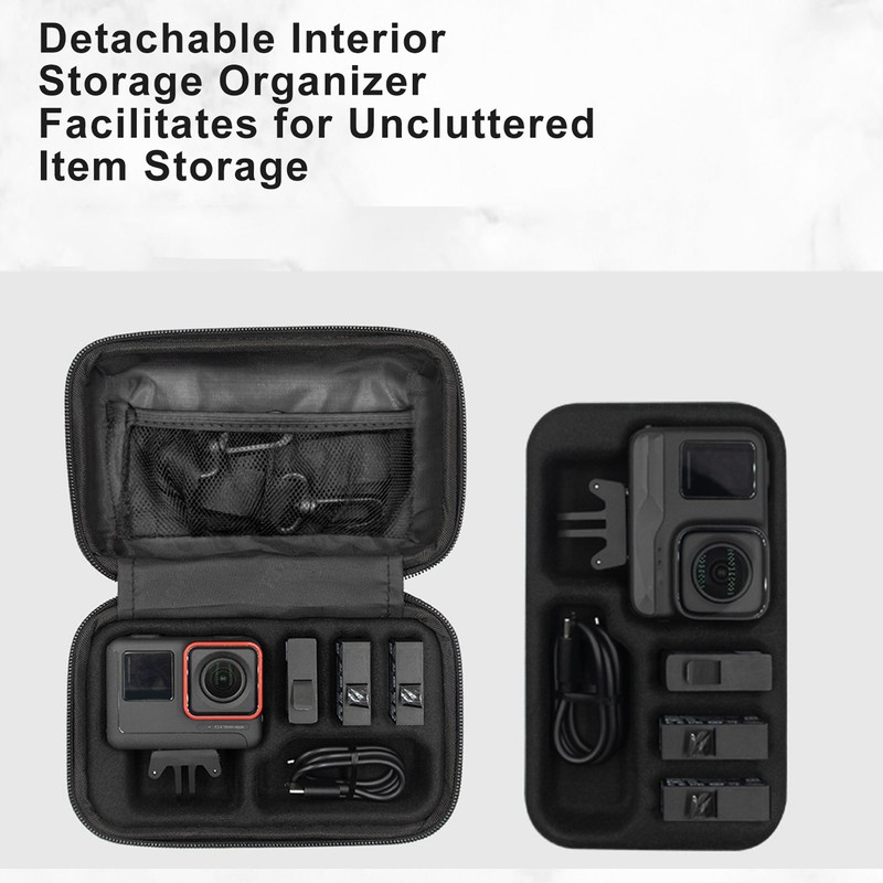 Camera Case Detachable Dual Zipper Waterproof Protective Portable Camera Storage