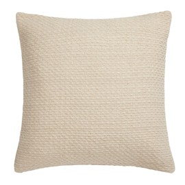 Drift Home - Hayden - 100% Recycled Cotton Cushion Cover - 43 x 43cm in Cream