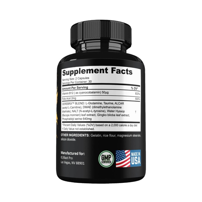 IQ Blast Pro Capsules, IQBlast Pro All Natural Brain &