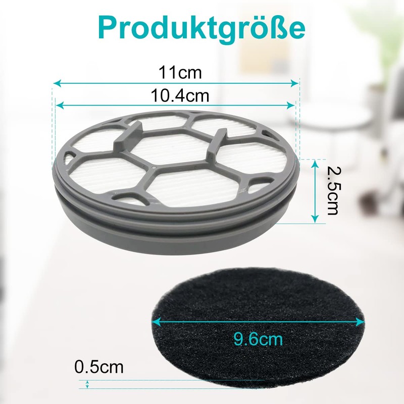 Home Times Hepa Filter Sponge Replacement Accessories for Neabot P1
