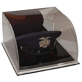 Military (Police) Top Hat Acrylic Display Case - Police Boat Captain Admiral Army Marines Air Force Navy Sailor Chauffeur Top Hat Acrylic Display Case