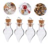 ORFOFE 30pcs Water Drop Shaped DIY Wishing Bottles with Cork