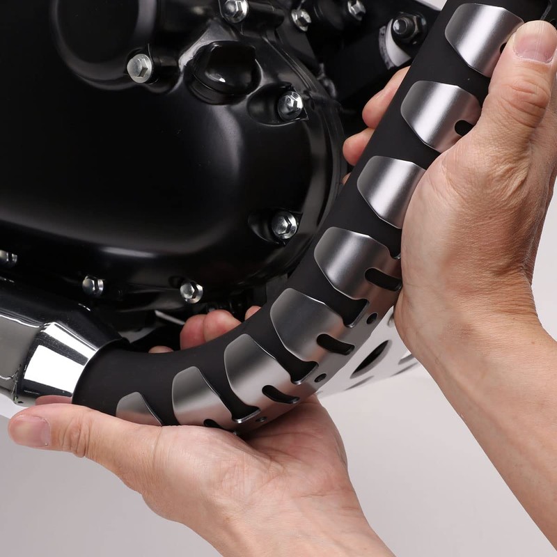 Dr Dry Universal Exhaust Pipe Guard 4-Stroke Titanium