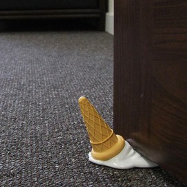 Door Stoppers, Cute Door Stopper with Cartoon Ice Cream Shape Funny Door Stop Decorative Door Wedge Heavy Duty Door Stoppers for Bottom of Door