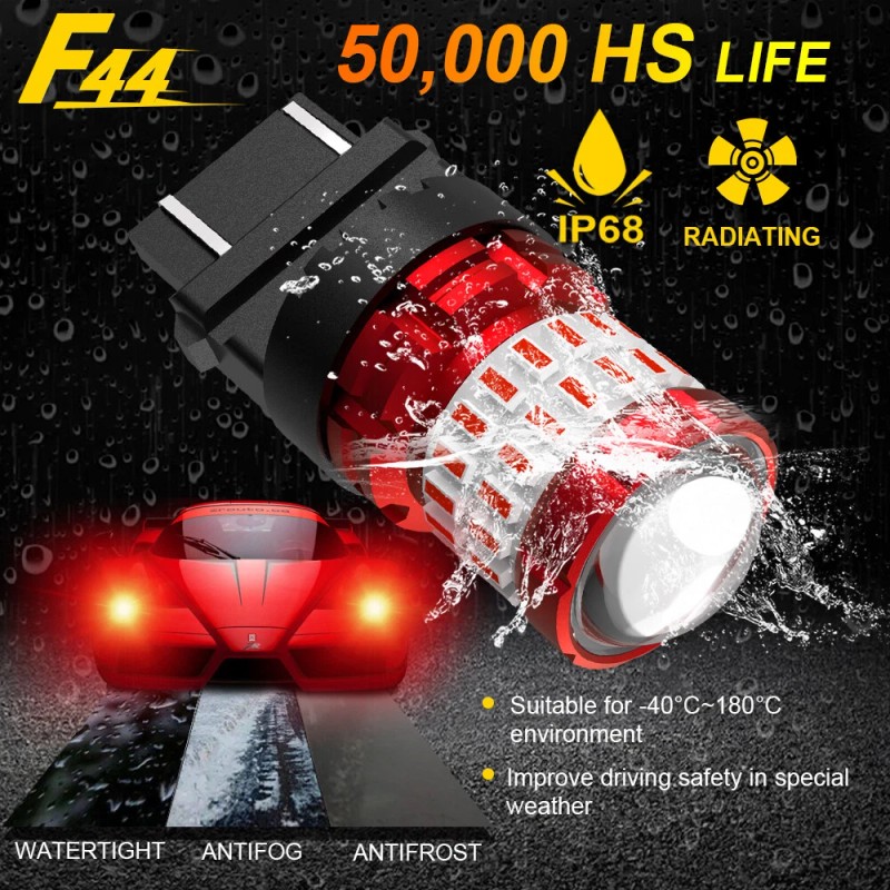 BMTxms 4x 3157 Red LED Strobe Flash Brake Tail Light