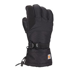 Carhartt Men's Storm Defender Insulated Gauntlet Glove + Liner Combo, Black, XX-Large