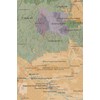 Idaho State Parks & Federal Lands Map 24x36 Poster (Tan