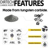 12mm Square Carbide Inserts Cutters Knives Blades 12×12×1.5mm-35°for Woodworking Spiral/Helical