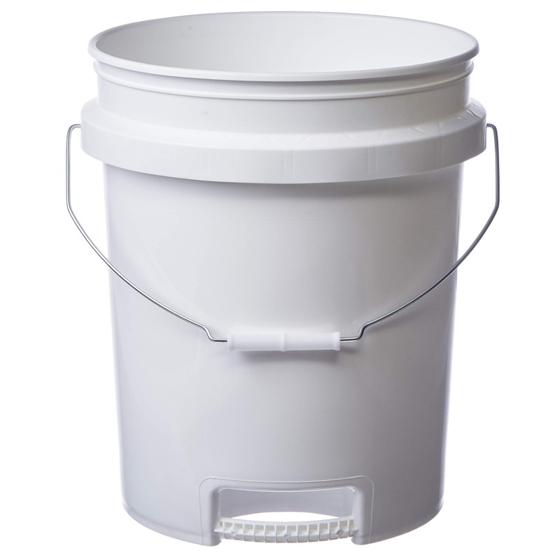 Hudson Exchange 5 Gallon Bucket with Bottom Grip Handle, HDPE,
