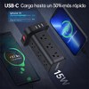 SMALLRT Regleta Torre Multicontacto, Extension Electrica USB C, Conector Multiple
