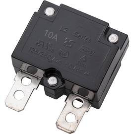 weelye 2Pcs 10A 125/250Vac 50Vdc Automatic Reset Relay Thermal Switch Circuit Breaker Current Overload Protector for Children Riding Electric Car Accessories