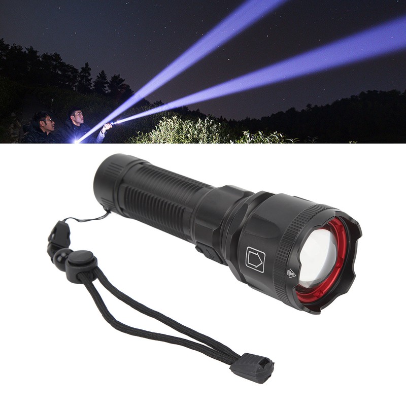 Telescopic Focus Flashlight XHP160 LED Super Bright Flashlight for Camping