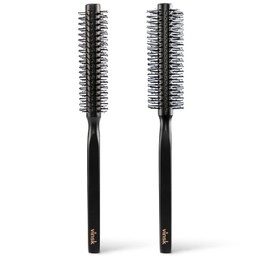 vinsk® Beard Brush S | Round Breasts for Beard and Hair | Small Round Hair Brush with 152 Bristles | Ideal [Beard Styling] Brush for Men | Styling Beard Brush with Elegant Wood