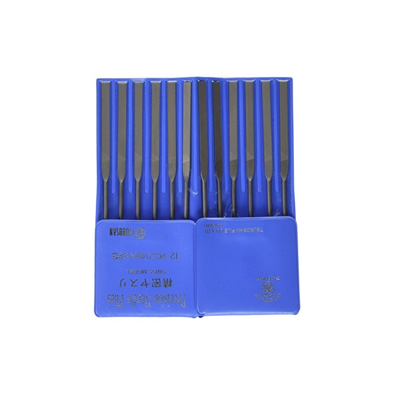 Tsubosan HI01256T Precision File Set of 12 Flat