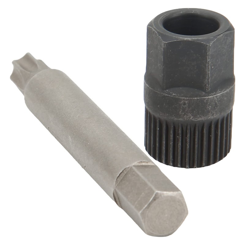 Alternator Pulley Wrench Kit 33 Teeth Spline Socket Drill Bit