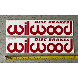 Unbranded 2 WILWOOD BRAKES racing decals stickers drag hotrods offroad overland adventure