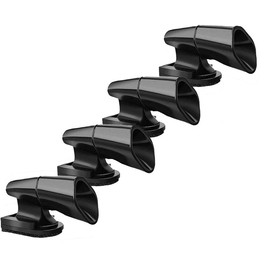 LATRAT 4 Pcs Deer Whistle Animal Warning Car Motorcycle Black Ultrasonic