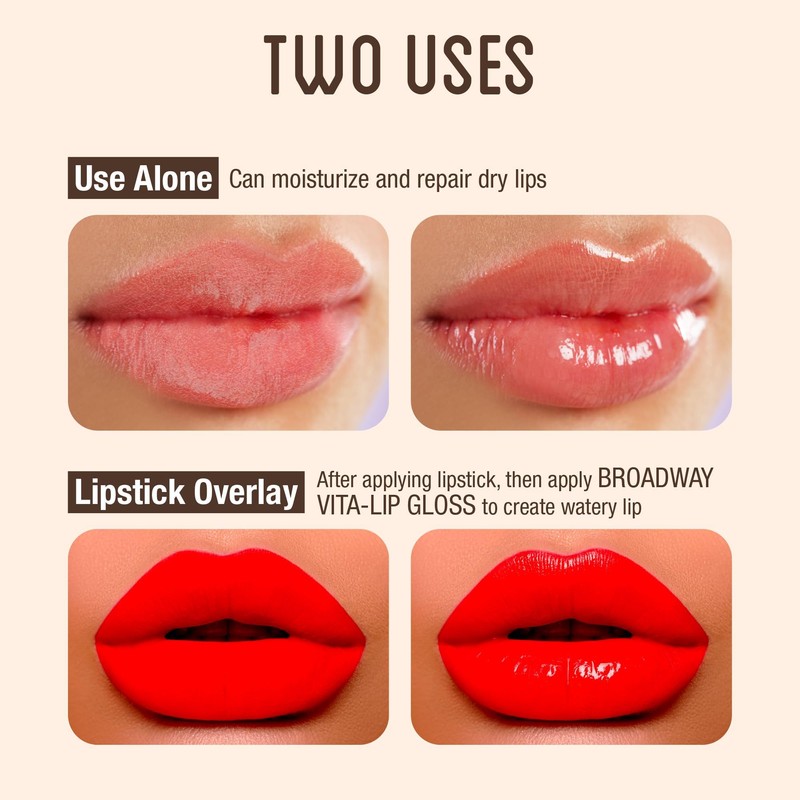 Ruby Kisses Broadway Vita-Lip Clear Lip Gloss (Coconut Oil 6
