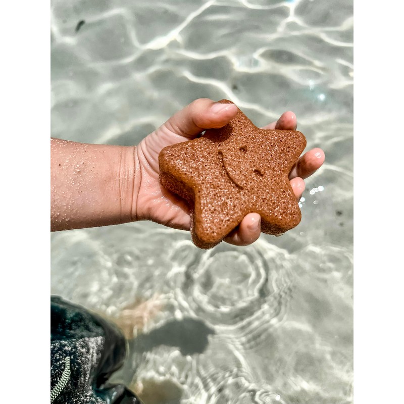 badesternchen Natural Konjac Sponge for Babies and Children in Star
