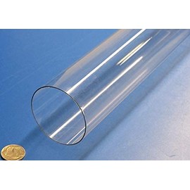Tenite CAB Butyrate Round Tube 2.25" (2-1/4") OD x 2.187" (2-3/16") ID x 1/32" Wall x 6 Ft. Length 1 pc