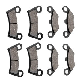 Akozon 8Pcs Brake Pads Front & Rear Brake Pads for Polaris RZR 800 570 2008-2015