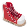 Melissa & Doug Deluxe Wood Lacing Sneaker - Learn to