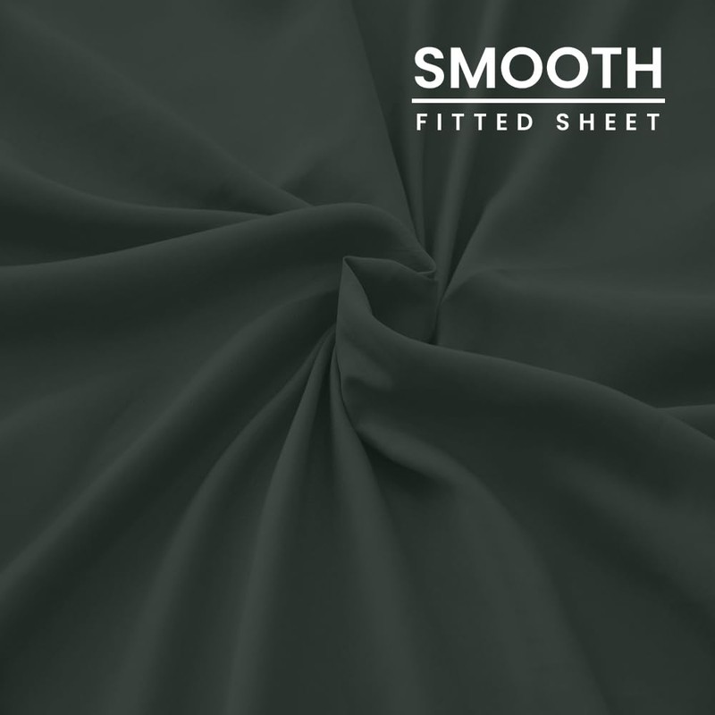 West Midlands Homeware Double Fitted Sheet Soft Brushed Microfibre Fabric