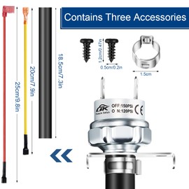 Flutesan Air Pressure Switch Air Compressor 70-180 PSI Pressure Controller 120V AC Switch(Compatible with N003307sv,120-150 Psi)