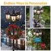 SAKSIAPRO 3-Head Solar Lamp Post Light, 73" Solar Lights Outdoor