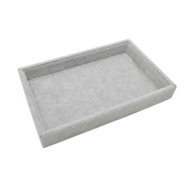 Jewelry Tray, Accessory, Tray, Watch, Glasses, Suede, Hospitality, Tool, Display, Store, Fishing, Shallow, Light, Gray, Gray (Gray)