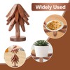 Wooden Trivets for Hot Dishes, Tree Shape Trivets Set, 4