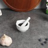 ONTUBE Mortar and Pestle Set, Ceramic Stoneware Spice Herb Grinder