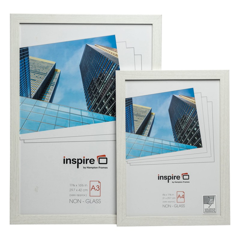 Hampton Frames BERGEN A4 (21x30cm) White Picture Poster Photo Frame