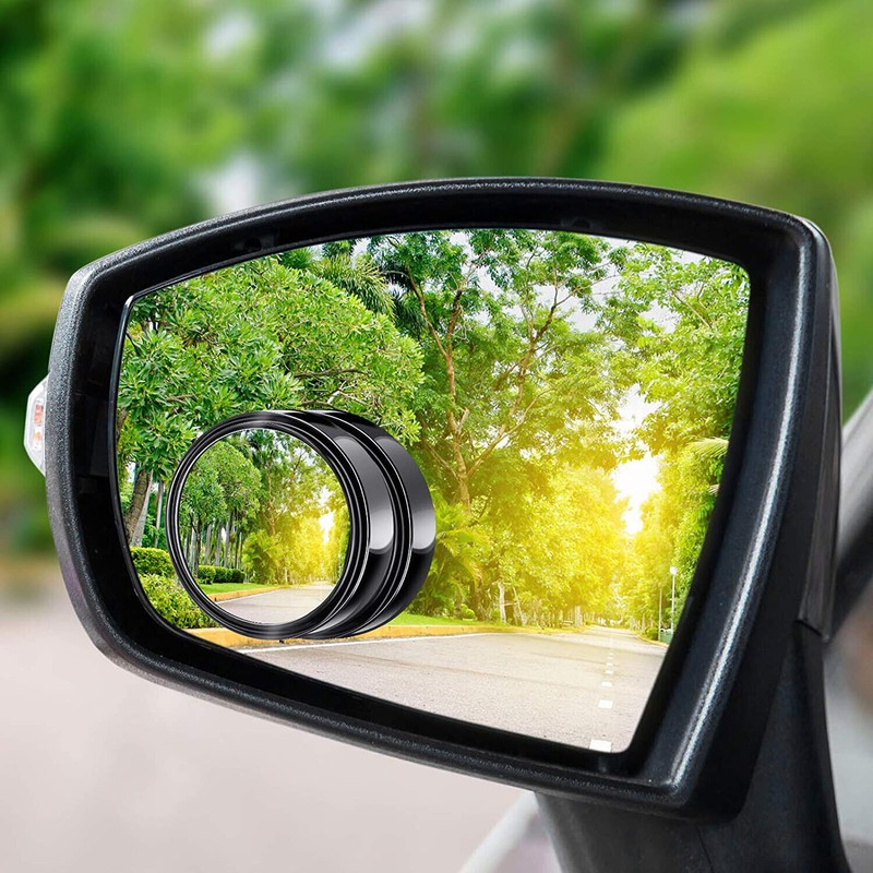 Universal Mirror 2x Blind Spot Mirrors Round HD Glass Convex