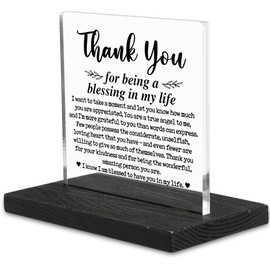 Thank you Appreciation Gifts for Coworker Mentor Teacher Nurse, Thank you gifts for Social Worker Mom Dad, Going Away Gift Retirement Gift for Coworker Boss, Thank you Plaque-DX148
