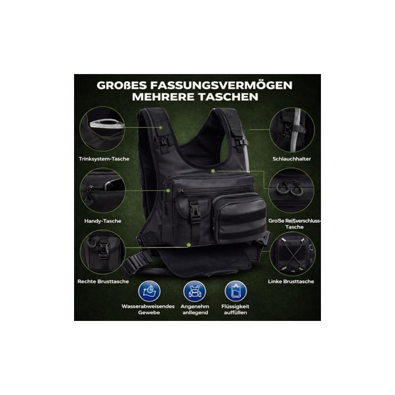 Hydration Vest with 2L Hydration Bladder - Running Vest with