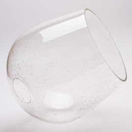 Seeded Bubble Glass Lamp Shade, LEDupdates 3 Pack Clear Globe Seeded Bubble Finish for Light Fixture Glass Replacement