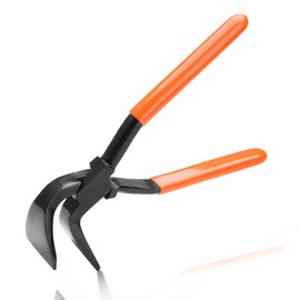 LEONTOOL 10 Inches Hand Seamers Sheet Metal Tools 90°Jaws Sheet Metal Pliers with PVC Handle Sheet Metal Bending Pliers Metal Bender Tool Sheet Metal Bender for Bending and Flattening Sheet Metal