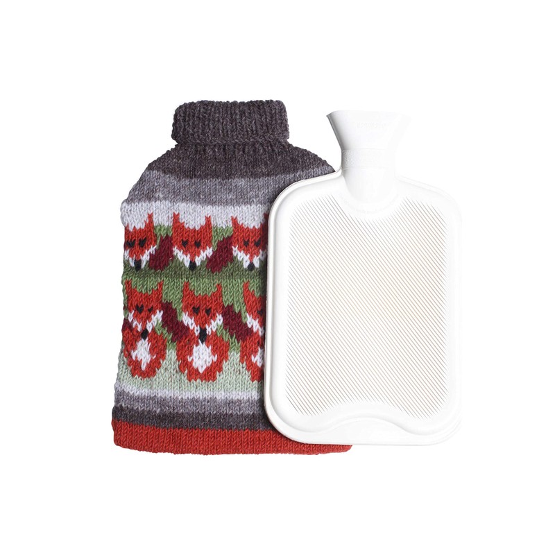 Pachamama Handknitted Hot Water Bottle Cover and 2 Litre Hot