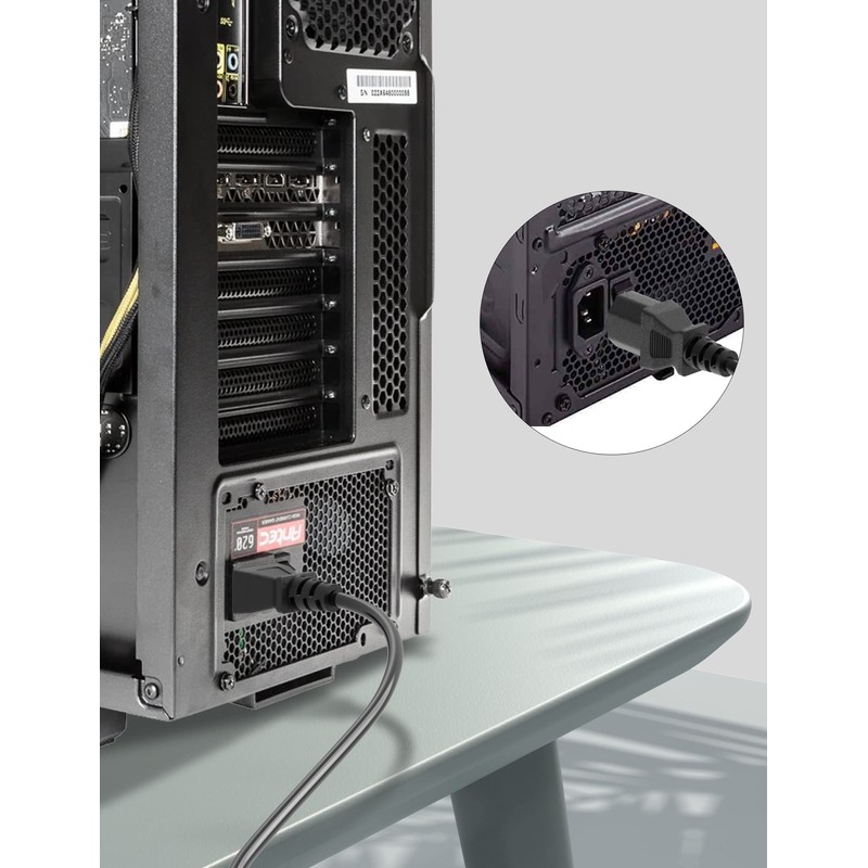 BICMIC 5 m IEC Power Cable CEE 7/7 Earthing Contact