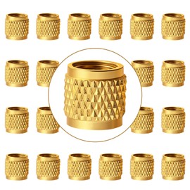 VXCICC 24 Pcs 1/4" Flare Caps, Solid Brass Valve Caps for Plumbing and HVAC Quick Seal Adapters