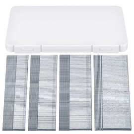Ripeng 2000 Pieces 18Ga Brad Nails Galvanized Finish Nail - 5/8, 3/4, 1, 1-1/4 Inch-500 Each With Storage Box for Repairing Molding Cabinetry Building Assembly