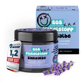 BS Luxry SOS Cream for Teenage Skin - For Pimples on the Face, Back & Butt - with Tea Tree Oil & Salicylic Acid - Anti-Blackheads - 50 ml Zinc Ointment for Blemished Skin, Acne & Rosacea