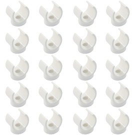 1 Inch PEX Pipe Clamps 50 Pcs, 25mm PVC Pipe Holder, Plastic U-Hook PEX Pipe Support Hangers, White PEX Water Pipe Clips, PEX Tubing Clamp Tool