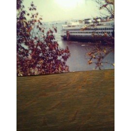 WASHINGTON STATE FERRIES VINTAGE WINSLOW FERRY DOCK SUPER FERRY 5 X 7 COLOR PRIN