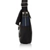 Mustache JLG-4662 Shoulder Bag, Fold-In Mouth, Cross-body, Black