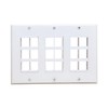 DIYTECH Keystone Wall Plate, 18 Port Keystone Jack Wall Plate,