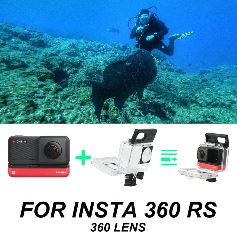 Dual Lens Panoramic Waterproof Shell for Insta360 ONE RS 360°